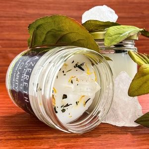 Clear Quartz Crystal Candle